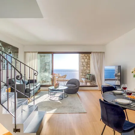 #22 Staywiz Us - Duplex Panoramic Sea View 2bdr, Ac, Swimpool, Parking, Petanque 公寓 尼斯