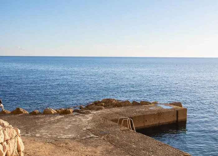 דירה Satywizus #22- Duplex Panoramic Sea View 2bdr, Ac, Swimpool, Parking, Petanque ניס